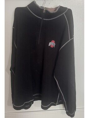 Cutter & Buck Ohio State Buckeyes 1/4 Zip Sweatshirt Men's XXL Black Pullover